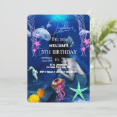 Zeeen van de waterverf kaart (Staand voorkant)