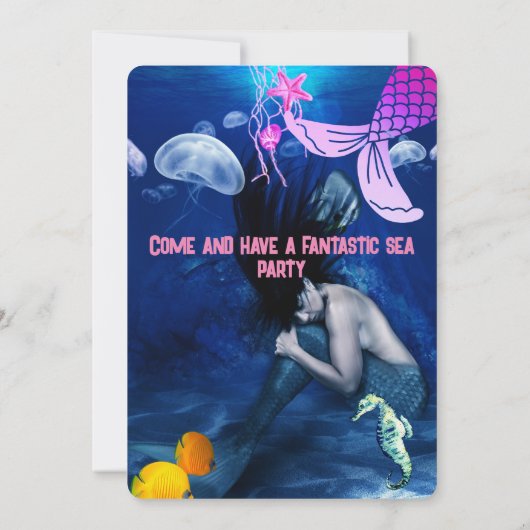 Zeeen van de waterverf kaart (Achterkant)