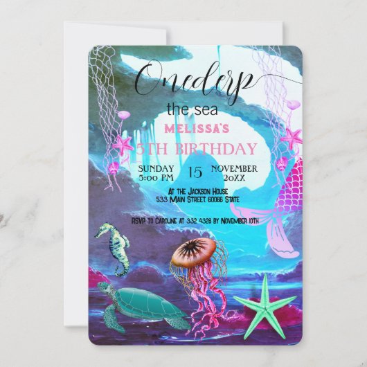 Zeeen van de waterverf kaart (Voorkant)