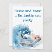 Zeeen van de waterverf kaart (Achterkant)