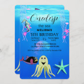 Zeeen van de waterverf kaart (Voorkant / Achterkant)