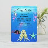 Zeeen van de waterverf kaart (Staand voorkant)