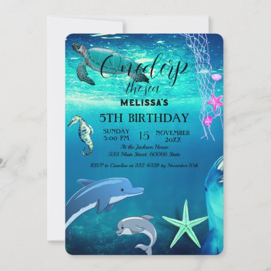 Zeeen van de waterverf kaart (Voorkant)