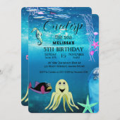 Zeeen van de waterverf kaart (Voorkant / Achterkant)