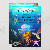 Zeeen van de waterverf kaart (Voorkant / Achterkant)