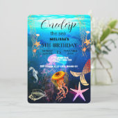 Zeeen van de waterverf kaart (Staand voorkant)