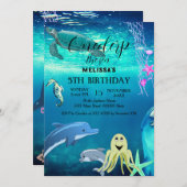 Zeeen van de waterverf kaart (Voorkant / Achterkant)