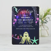 Zeeen van de waterverf kaart (Staand voorkant)