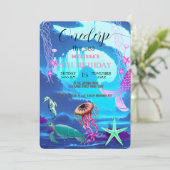 Zeeen van de waterverf kaart (Staand voorkant)