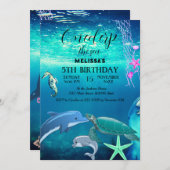 Zeeen van de waterverf kaart (Voorkant / Achterkant)