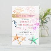 Zeeen van de waterverf kaart (Staand voorkant)