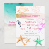 Zeeen van de waterverf kaart (Voorkant / Achterkant)