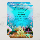 Zeeen van de waterverf kaart (Voorkant / Achterkant)