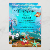 Zeeen van de waterverf kaart (Voorkant / Achterkant)