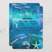 Zeeen van de waterverf kaart (Voorkant / Achterkant)