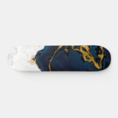 Zeeen van Emerald Gold blauw marmer Persoonlijk Skateboard (Horizontaal)