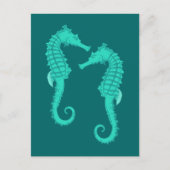 Zeeen van Seepferdchen Briefkaart (Voorkant)