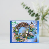 Zeeen van tropische kustvis in Greetings Holiday Briefkaart (Staand voorkant)