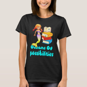 Zeeën van zeeën met een mogelijke zomerreading t-shirt