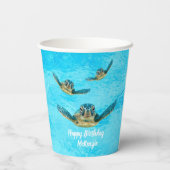 Zeeen van zoete Baby Papieren Bekers (Achterkant)