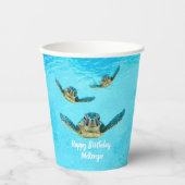 Zeeen van zoete Baby Papieren Bekers (Voorkant)