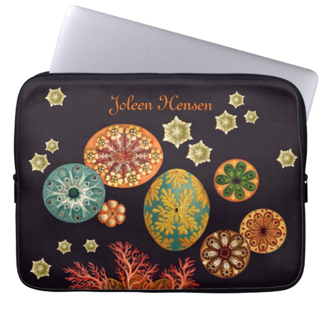 Zeeen vierkant achterste neopreen laptophoes laptop sleeve (Voorkant)