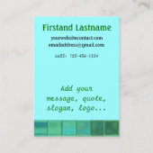 Zeeen Visitekaartjes van glas ~ onverwoestbaar, aa (Achterkant)