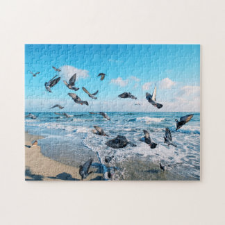 Zeeen vogels legpuzzel