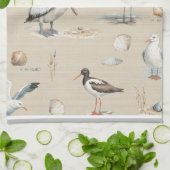 Zeeen vogels theedoek (Gevouwen)