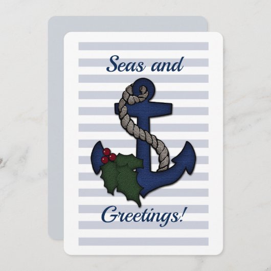 Zeeen voor scheepsankerplaatsen en feestdagen (Voorkant / Achterkant)