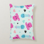 Zeeen, Zee, octopus, kwallen, harten Accent Kussen (Voorkant(Verticaal))