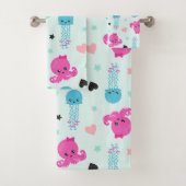 Zeeen, Zee, octopus, kwallen, harten Bad Handdoek (Insitu)