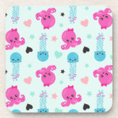 Zeeen, Zee, octopus, kwallen, harten Bier Onderzetter (Voorkant)