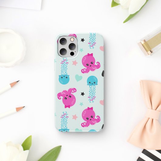 Zeeen, Zee, octopus, kwallen, harten Case-Mate iPhone Case