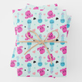 Zeeen, Zee, octopus, kwallen, harten Inpakpapier Vel (In situ)