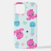 Zeeen, Zee, octopus, kwallen, harten iPhone Hoesje (Achterkant)