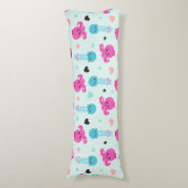 Zeeen, Zee, octopus, kwallen, harten Lichaamskussen (Voorkant Verticaal)