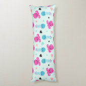 Zeeen, Zee, octopus, kwallen, harten Lichaamskussen (Achterkant (Verticaal))