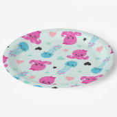 Zeeen, Zee, octopus, kwallen, harten Papieren Bordje (Gekanteld)