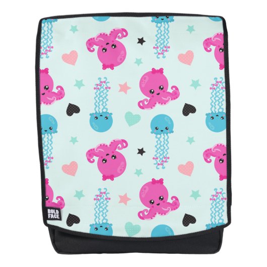 Zeeen, Zee, octopus, kwallen, harten Rugtassen (Voorkant)