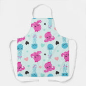 Zeeen, Zee, octopus, kwallen, harten Schort (Voorkant)