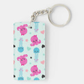 Zeeen, Zee, octopus, kwallen, harten Sleutelhanger (achterkant)