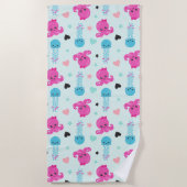 Zeeen, Zee, octopus, kwallen, harten Strandlaken (Voorkant)