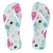 Zeeen, Zee, octopus, kwallen, harten Teenslippers (Voetbed)