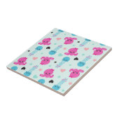 Zeeen, Zee, octopus, kwallen, harten Tegeltje (Zijkant)