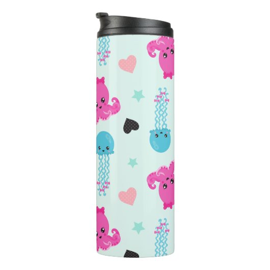 Zeeen, Zee, octopus, kwallen, harten Thermosbeker (Geroteerd rechts)