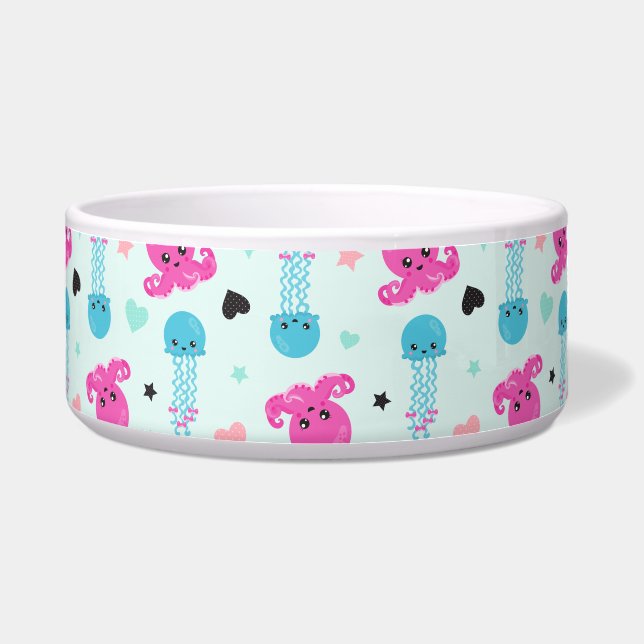 Zeeen, Zee, octopus, kwallen, harten Voerbakje (Voorkant)