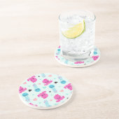 Zeeen, Zee, octopus, kwallen, harten Zandsteen Onderzetter (Zijkant)