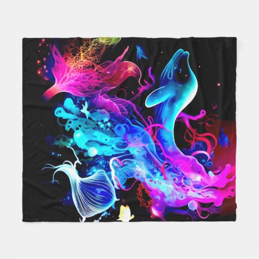 ZEEEN, ZEEEN, LUMINOME KLEUR FLEECE DEKEN (Voorkant (Horizontaal))