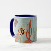 Zeeengel in Koraal, Oude Tropische Vissen in Oceaa Mok (Voorkant links)